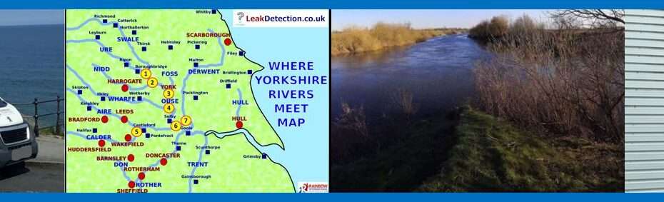 Confluence of Yorkshire Rivers - where rivers meet