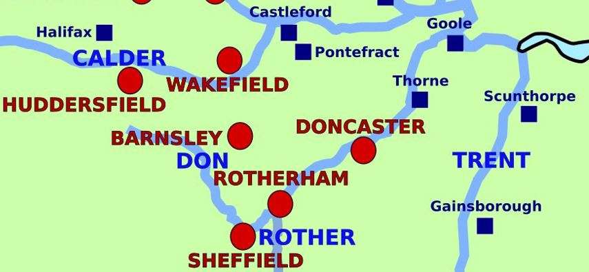 River Don Map - Fishlake South Yorkshire