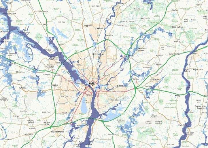 York Flood Map - Risk Areas