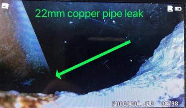 Borescope Camera Leak