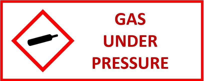 Hazard Symbol Gas Under Pressure