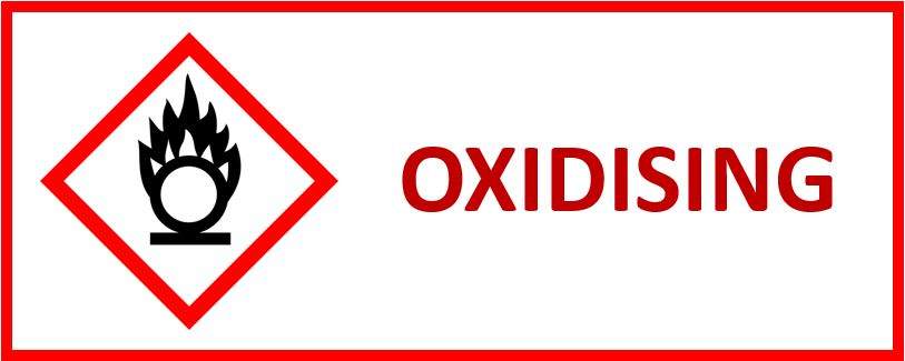 hazard symbols oxidising