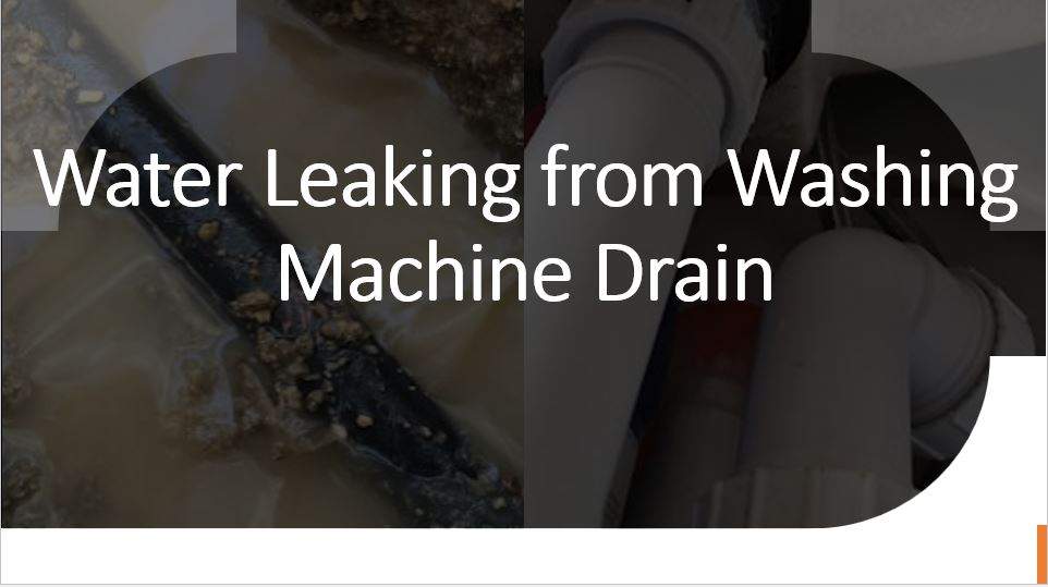 Washing Machine Leaking Drain