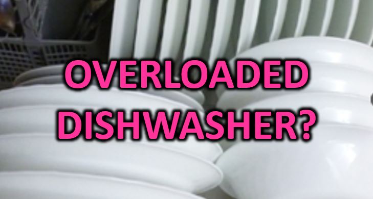 Overloaded Dishwasher Leaking